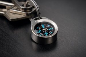 Path-22 keyring EDC compass