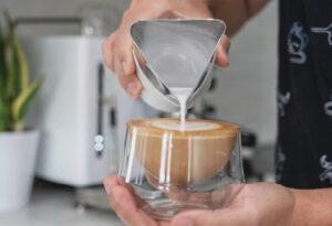 latte coffee artwork
