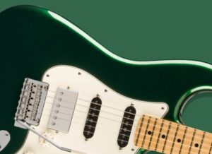 Fender guitar British racing green