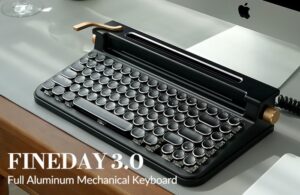 typewriter style mechanical keyboard