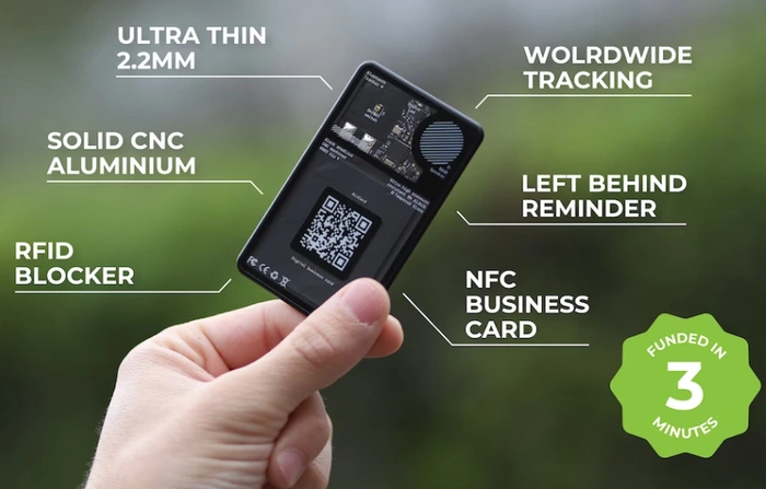 AirCard wallet tracker Kickstarter
