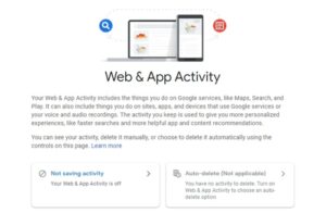 How to delete Google search history