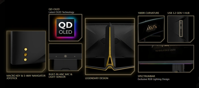 MSI MEG 342C QD OLED features