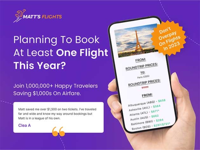 Deals: Matt's Flights Premium Plan Lifetime - Vimarsana News