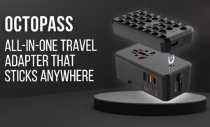 OctoPass wireless battery pack travel adapter