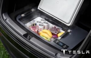 Tesla Trunk freezer in-car