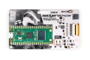 Badger 2040 W mini monochrome e-ink display