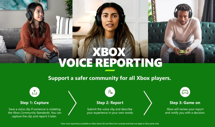 Xbox Voice Reporting inappropriate behaviour reporting launches