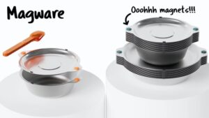 magnetic plates bowls and cutlery