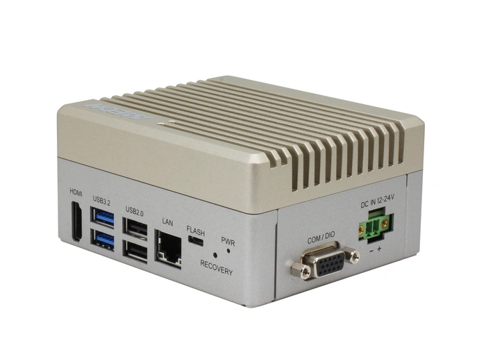 AAEON BOXER-8621AI fanless PC powered by NVIDIA Jetson Orin Nano module