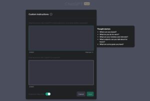 Master ChatGPT custom instructions for the best results 2023