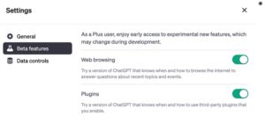 OpenAI ChatGPT web browsing