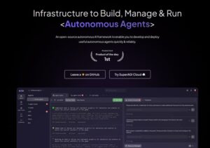 SuperAGI autonomous AI agent deployment system