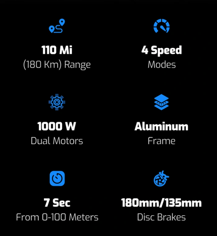 VOOK E-trike electric trike specs