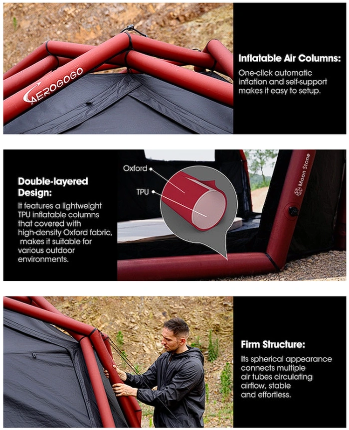 inflatable tent design and construction