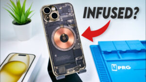 iPhone 15 clear glass back mod