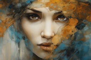 How are AI art images created