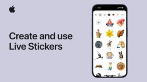 How to use iPhone Live Sticker iOS feature