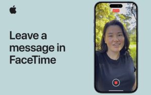 Leaving and iPhone FaceTime video message