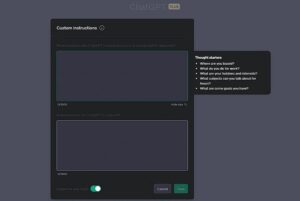 how to use ChatGPT custom instructions