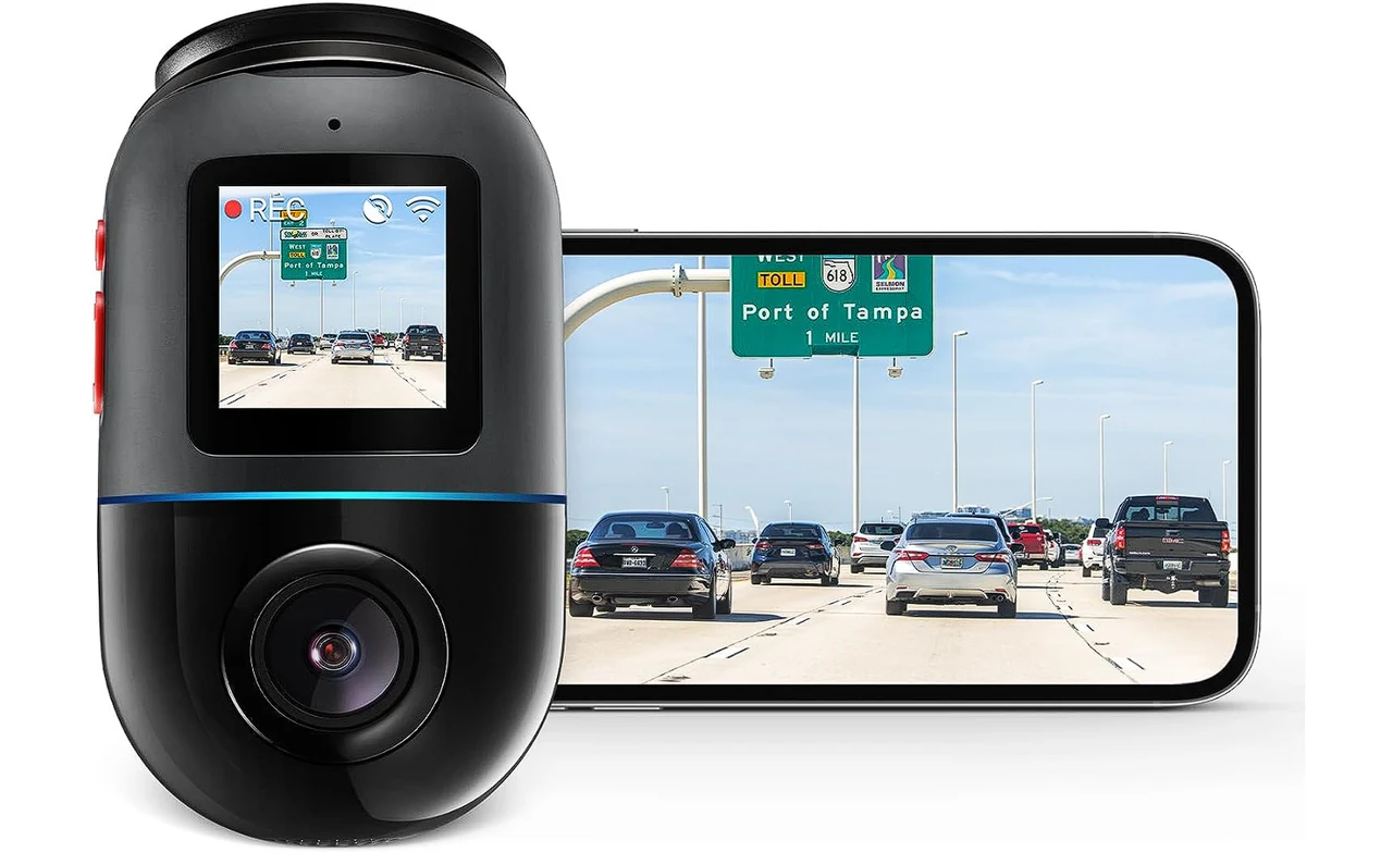 70mai Dash Cam Omni 360 Rotating Superior Night Vision Built-in 128GB eMMC Storage Time-Lapse Recording 24H Parking Mode