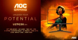 AOC 4K gaming monitors with AI GPU