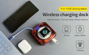 HOBOLL wireless charger docking station hub