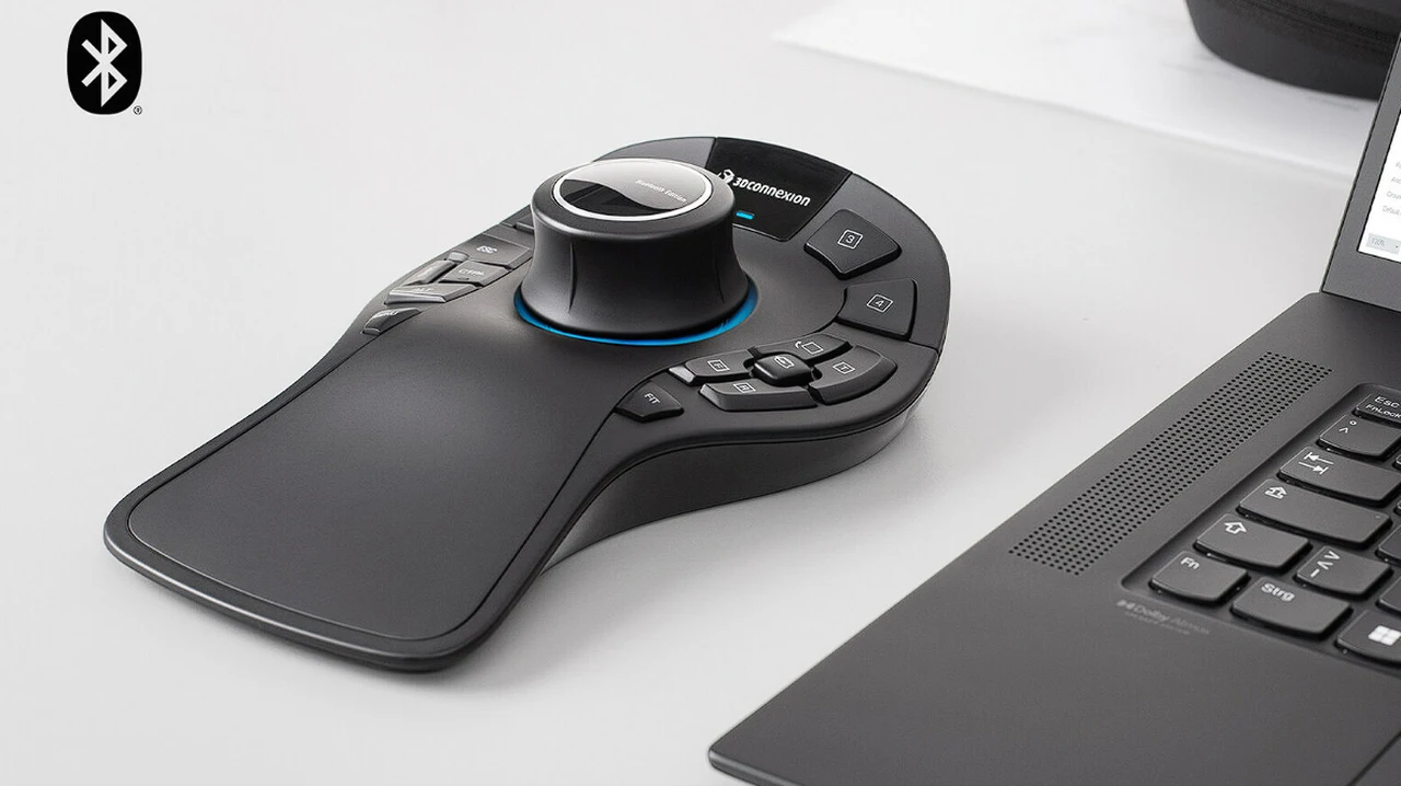 New SpaceMouse Pro Wireless Bluetooth Edition offers precision control