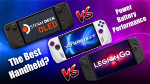 Steam Deck OLED vs ROG Ally vs Legion