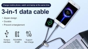 Zipper 3-in-1 zipping cable