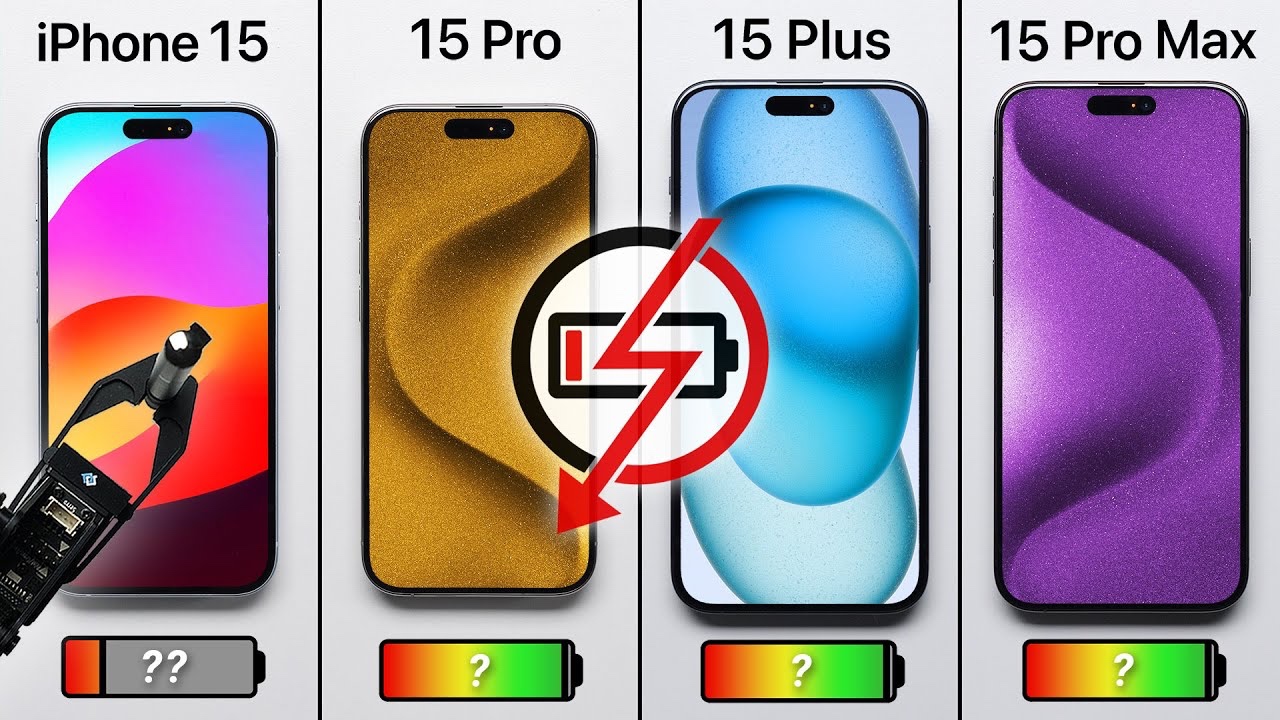 IPhone 15 15 Plus 15 Pro 15 Pro Max Battery Test Video Geeky Gadgets