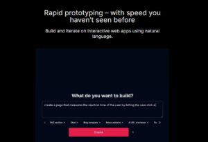 Creat web apps using prompts
