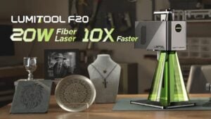LumiTool 20W desktop fiber laser engraver
