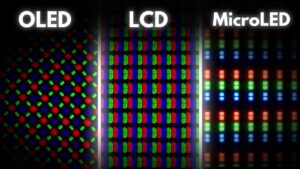 the differences between LED vs OLED vs MicroLED