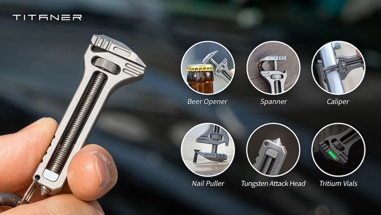 titanium EDC multi tool TiSpanner
