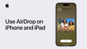 transfer photos using Apple Airdrop on your iPhone or iPad