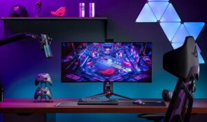 ASUS ROG Swift curved OLED gaming monitor