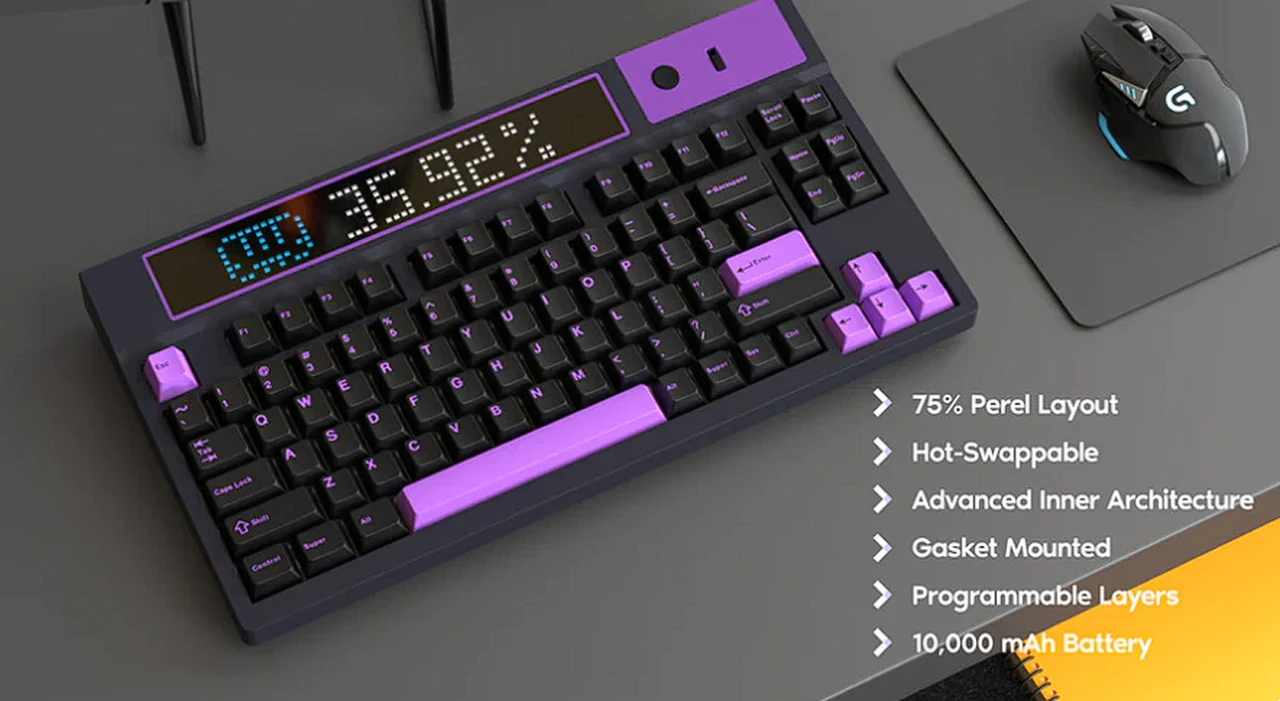 ゲーミングキーボード EPOMAKER DynaTab 75X 黒 EPOMAKER DynaTab 75X – epomaker