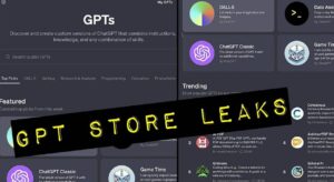leaked details about the new GPT Store