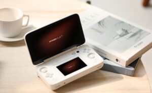 AMD Ryzen handheld dual screen pocket games console