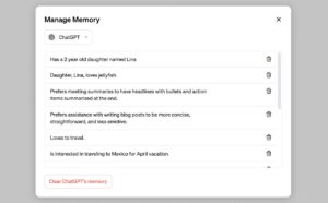 ChatGPT Memory