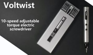 Voltwist adjustable speed screwdriver kit
