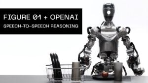 Figure 01 humanoid robot can communicate with humans