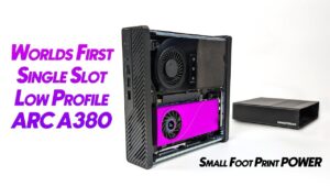 Intel low profile ARC A380 graphics card