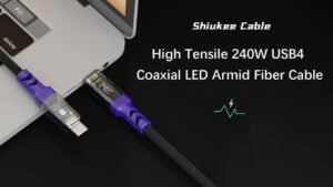 240w USB4 charging cable with display