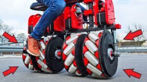 James Bruton Mecanum Wheel Bike