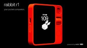 Rabbit r1 AI assistant unboxing 2024
