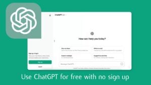 Use ChatGPT for free with no registration required