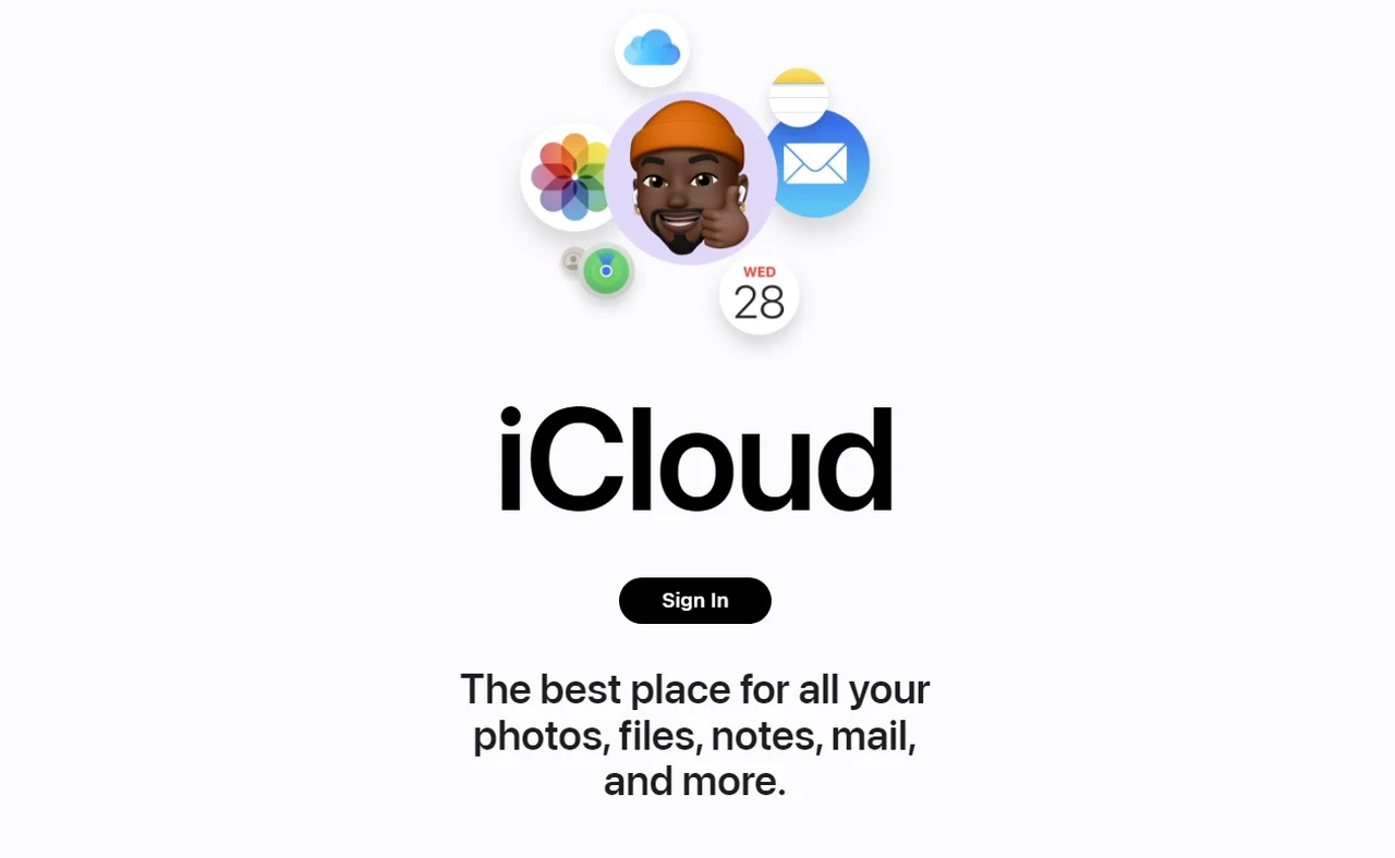 Apple iCloud login