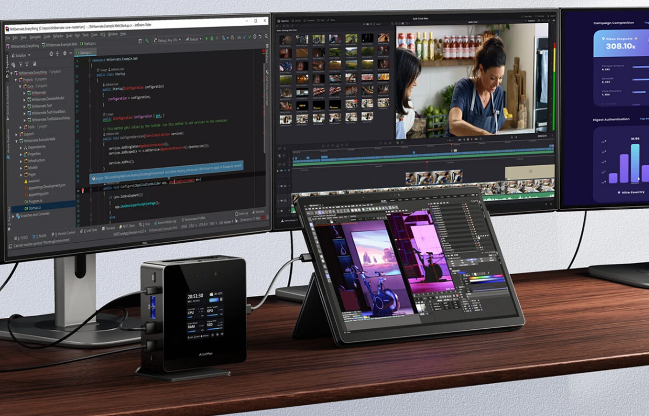 AtomMan X7 Ti Intel Ultra 9 AI mini PC system